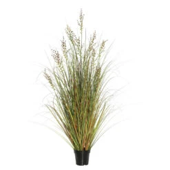 5 Foot Green And Brown Grass: Potted