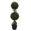 3 Foot UV Protected Boxwood Double Ball Topiary: Potted -Artificial Trees Shop TP170736 front 1000