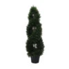 4 Foot UV Protected Cedar Double Spiral Topiary: Potted -Artificial Trees Shop TP171048 front 1000