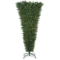 7.5 Foot Upside-Down Tree - Reversible?!: Clear Lights
